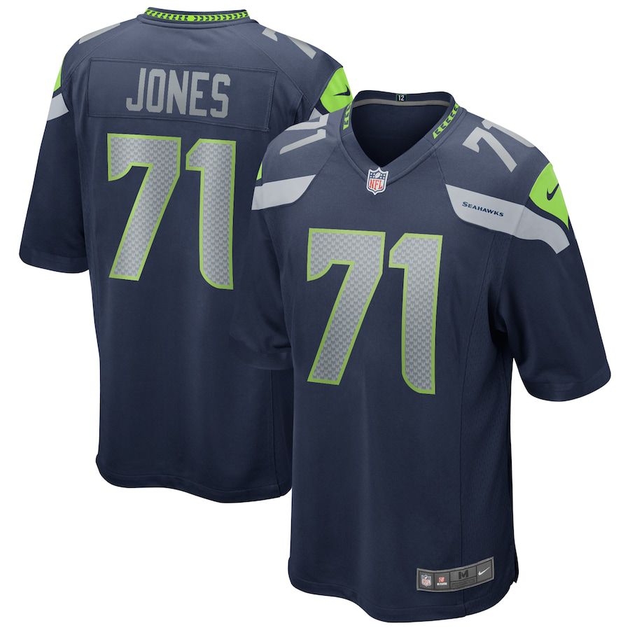 Men Seattle Seahawks #71 Walter Jones Nike College Navy Game Retired Player NFL Jersey->youth nfl jersey->Youth Jersey